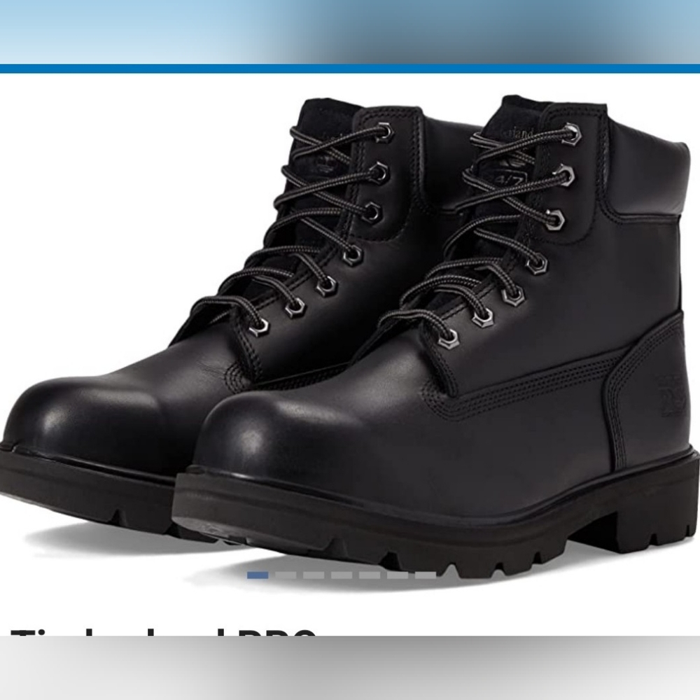 Timberland Pro,black,women's 10.5 wide width workboots